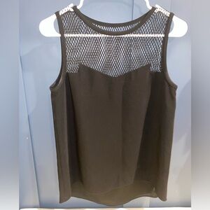 rag & bone Black Mesh Tank Top